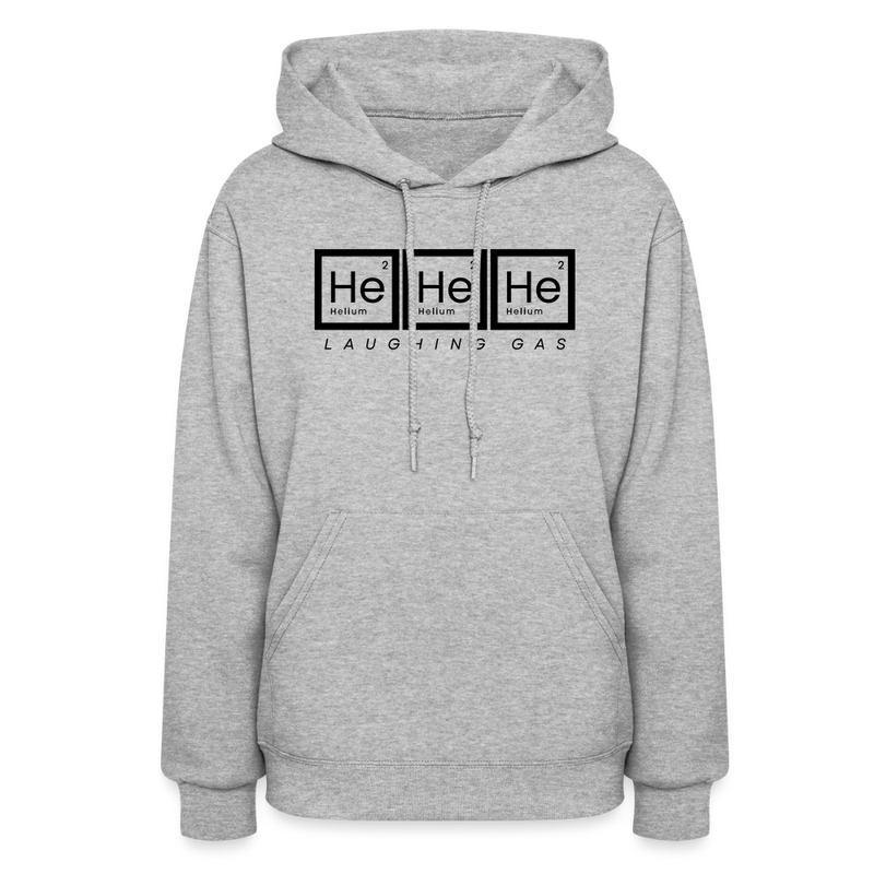 He He He - Helium - Laughing Gas - Women's Hoodie - heather gray