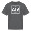 "Ah! The Element of Surprise" Kids Science T-Shirt – Funny Chemistry Tee Inspired by Project Hail Mary - charcoal