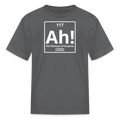 "Ah! The Element of Surprise" Kids Science T-Shirt – Funny Chemistry Tee Inspired by Project Hail Mary - charcoal