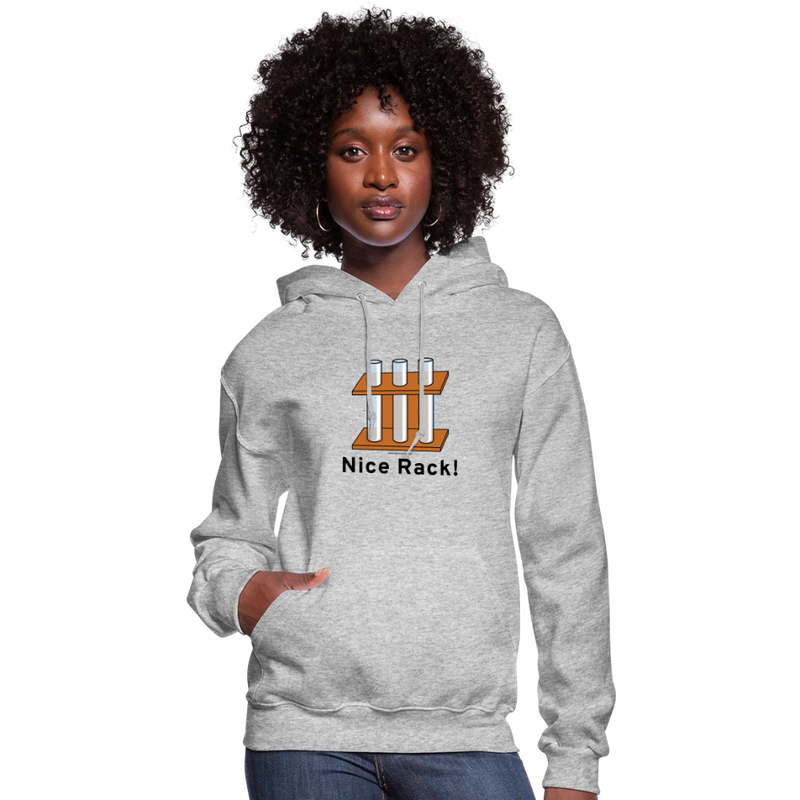 "Nice Rack" - Women's Hoodie - heather gray