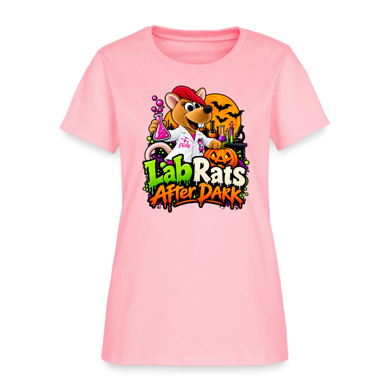 Flirty Lab Rats after Dark - Halloween Women's T-Shirt - pink