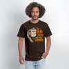 Dead Tired But Still Curious Halloween Men's T-Shirt - brown