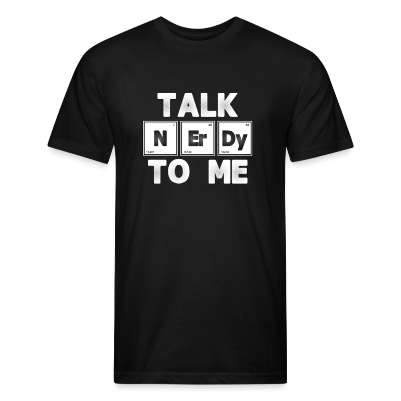 Fitted Cotton/Poly T-Shirt by Next Level - black