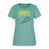 "Security E. Coli Laboratory" -  Women's T-Shirt - aquatic
