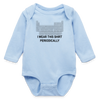 "I Wear This Shirt Periodically" - Long Sleeve Baby Bodysuit - light blue