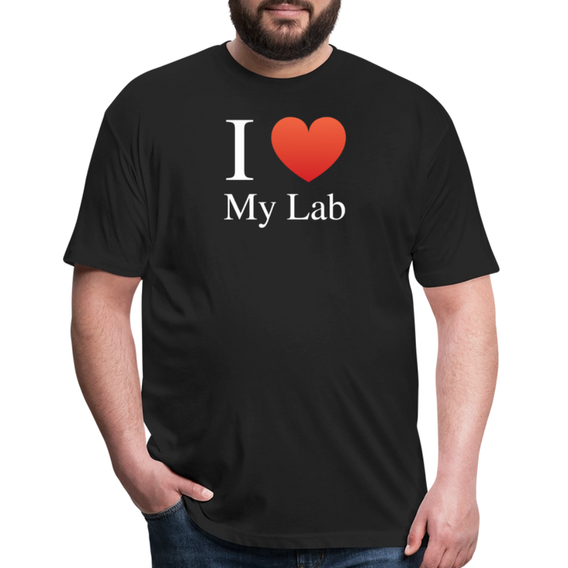 Fitted Cotton/Poly T-Shirt by Next Level - black