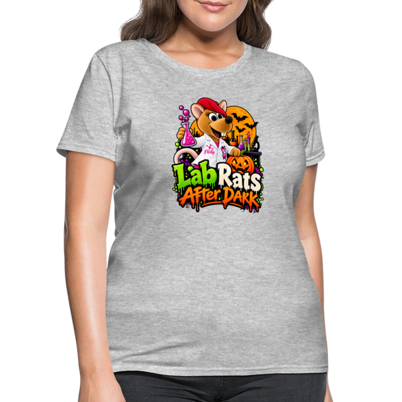 Flirty Lab Rats after Dark - Halloween Women's T-Shirt - heather gray