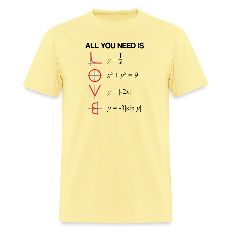 "All You Need Is LOVE" - Men's T-Shirt | GILDAN 5000 - cornsilk