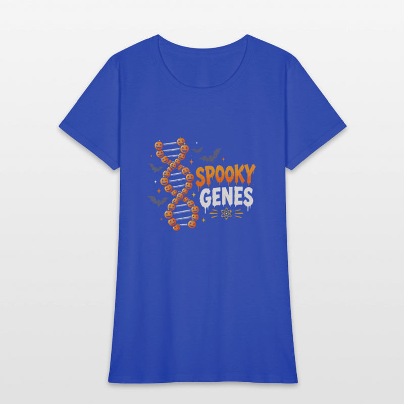 Spooky Genes Halloween Women's T-Shirt - royal blue