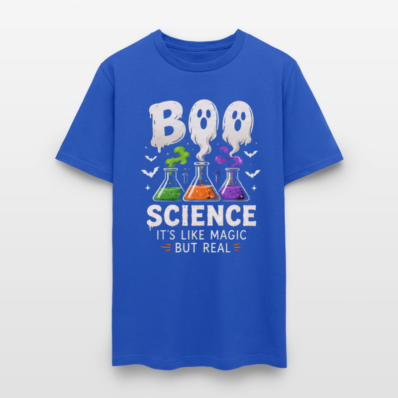 BOO SCIENCE HALLOWEEN Men's T-Shirt - royal blue