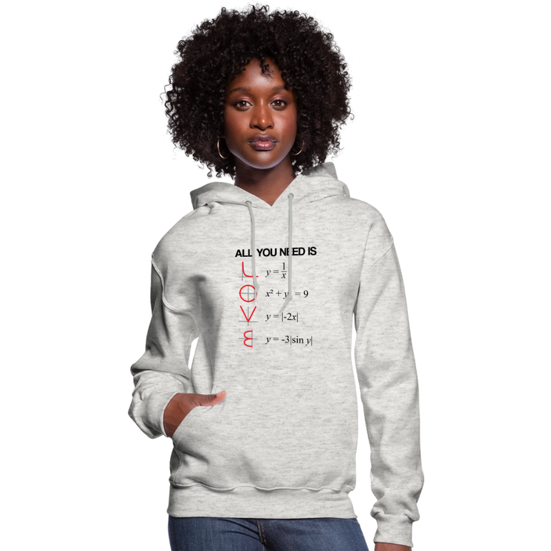 "All You Need Is Love" Women's Hoodie - heather oatmeal