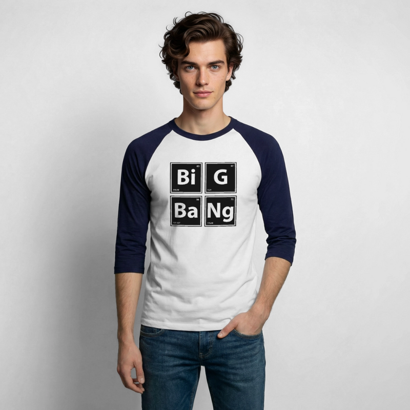 Baseball T-Shirt - white/navy