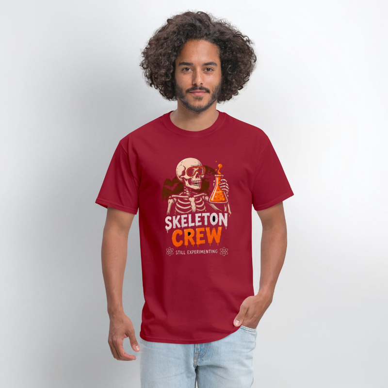 Skeleton Crew Halloween Men's T-Shirt - true red