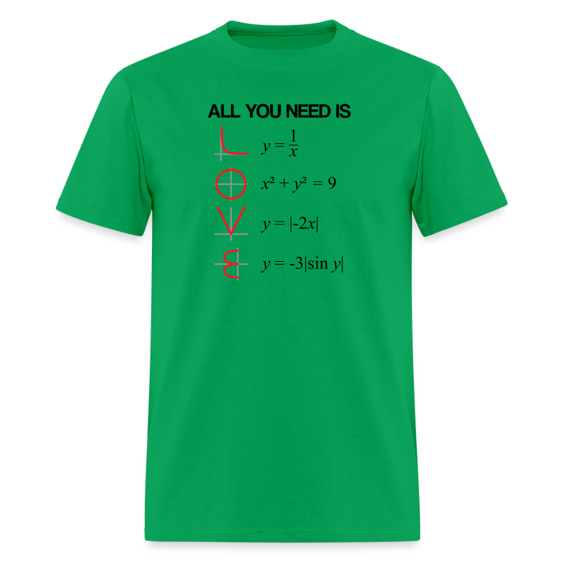 "All You Need Is LOVE" - Men's T-Shirt | GILDAN 5000 - bright green