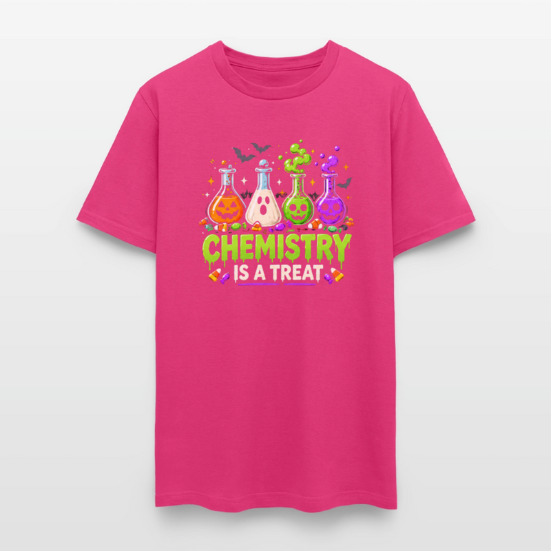 Chemistry is a Treat Halloween Men's T-Shirt - fuchsia