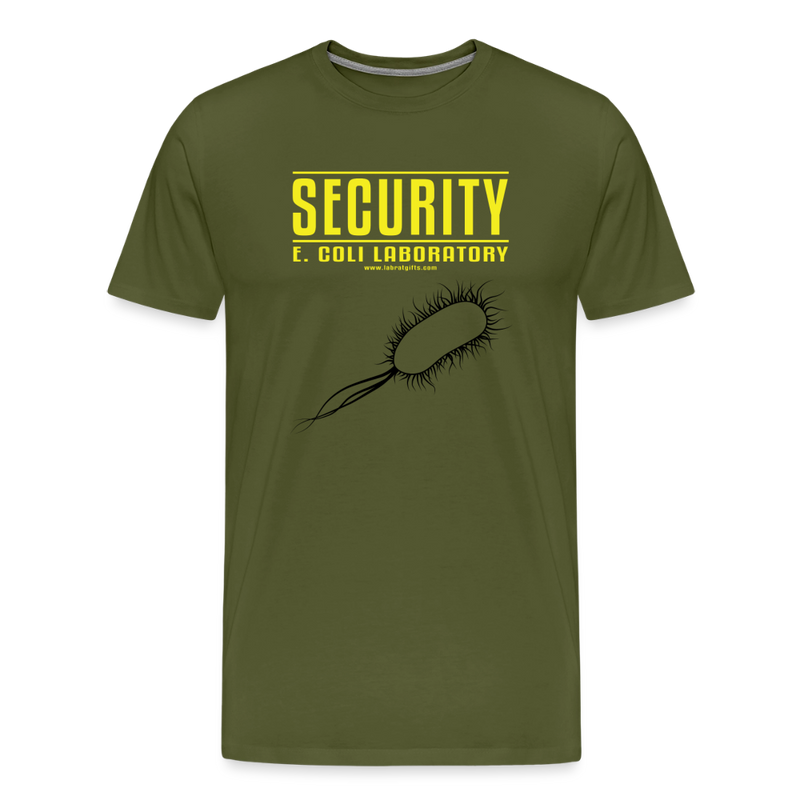 "Security E. Coli Laboratory" -  Men's Premium T-Shirt - olive green