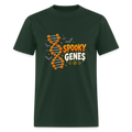 Spooky Genes Halloween Men's T-Shirt - forest green
