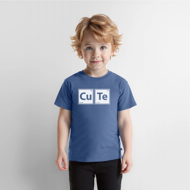 "CUTE" - Toddler Premium T-Shirt - stone blue 