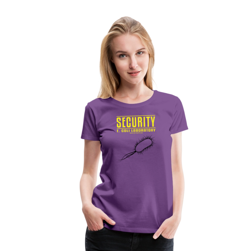 "Security E. Coli Laboratory" -  Women’s Premium T-Shirt - purple