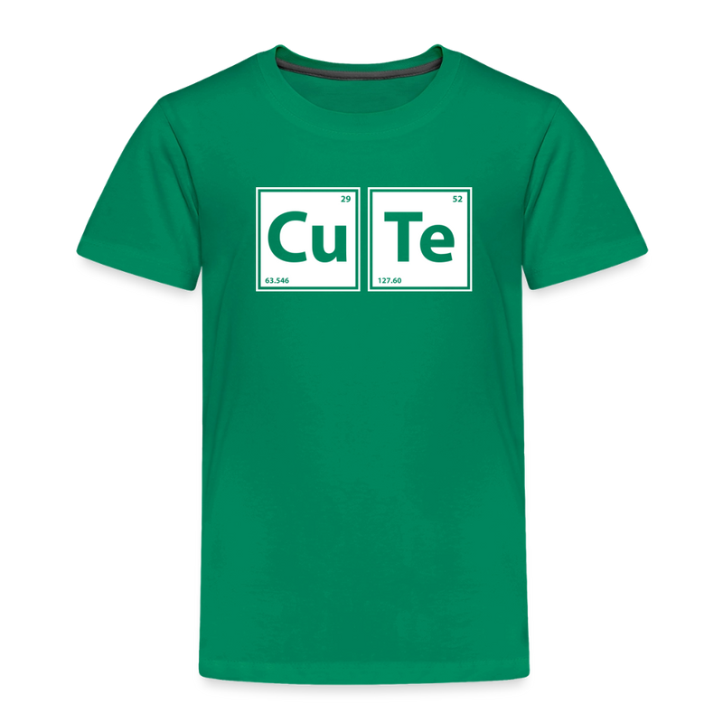"CUTE" - Toddler Premium T-Shirt - kelly green