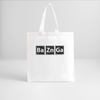 BAZINGA - Recycled Tote Bag - white