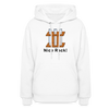 "Nice Rack" - Women's Hoodie - white