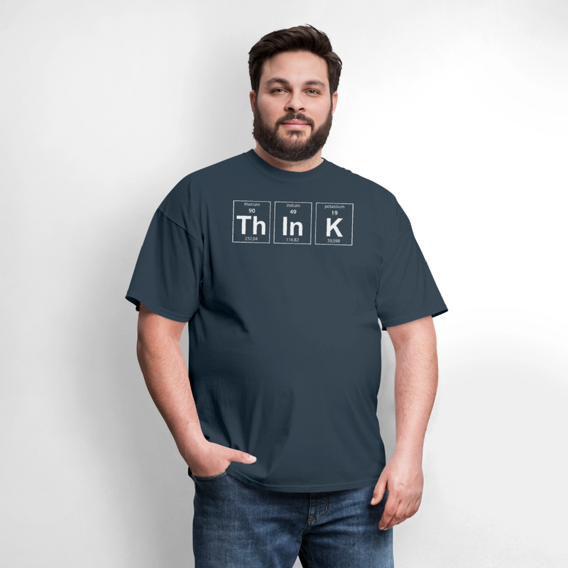 "Think" - Men's T-Shirt | GILDAN 5000 -  blue dusk