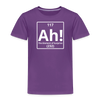 "Ah! The Element of Surprise" Toddler T-Shirt – Funny Science Tee for Little STEM Explorers - purple