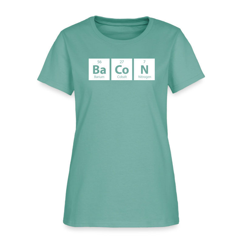"BACON" - Funny Quotes - Women's T-Shirt - aquatic