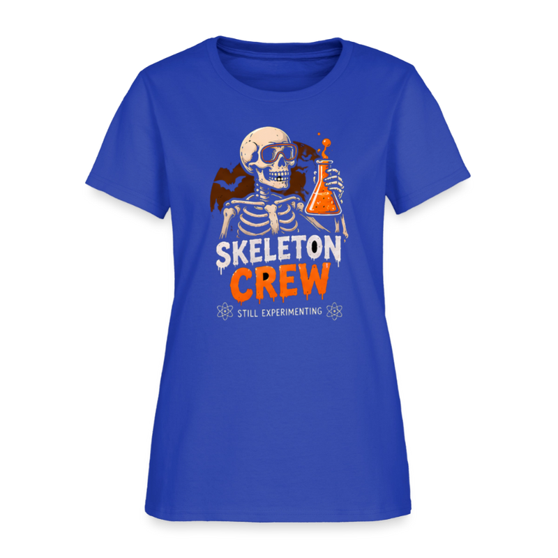 Skeleton Crew Halloween Women's T-Shirt - royal blue