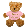 "BEARY Curious" - Teddy Bear SoftToy Plushy - petal pink