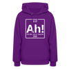 "Ah! The Element of Surprise" Science T-Shirt – Funny Chemistry Shirt - Women's Hoodie - purple