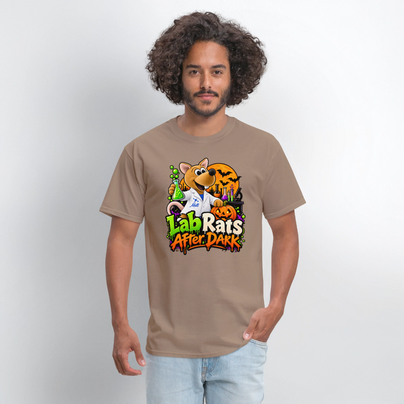 Matt - Lab Rats after Dark - Halloween Men's T-Shirt - safari