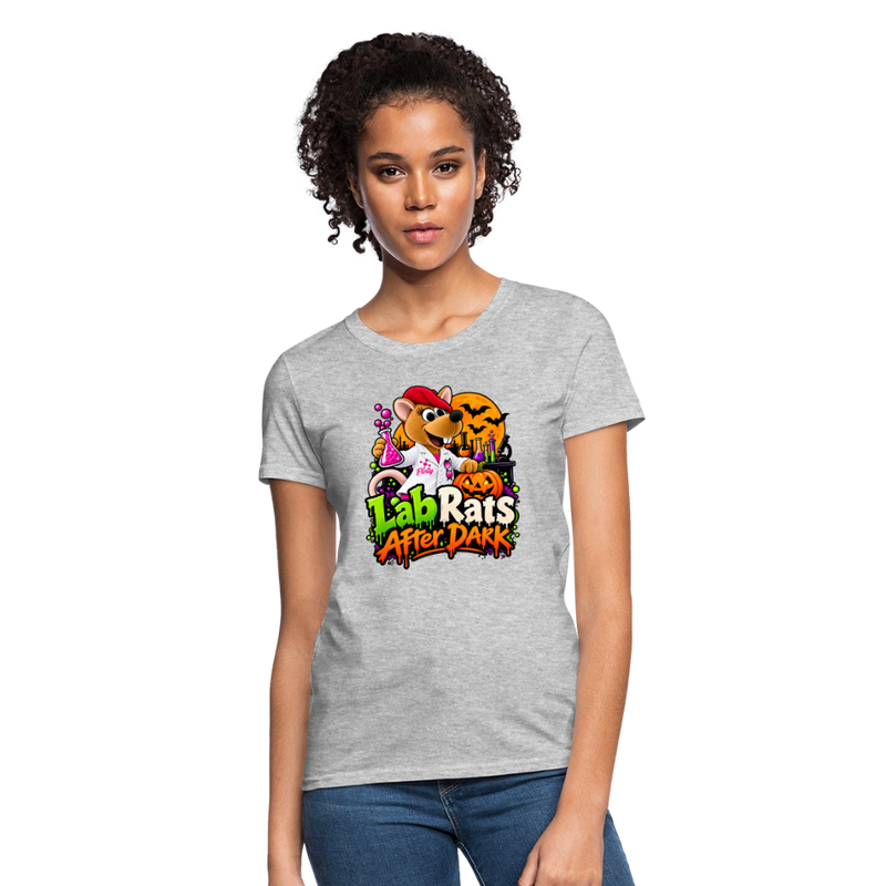 Flirty Lab Rats after Dark - Halloween Women's T-Shirt - heather gray