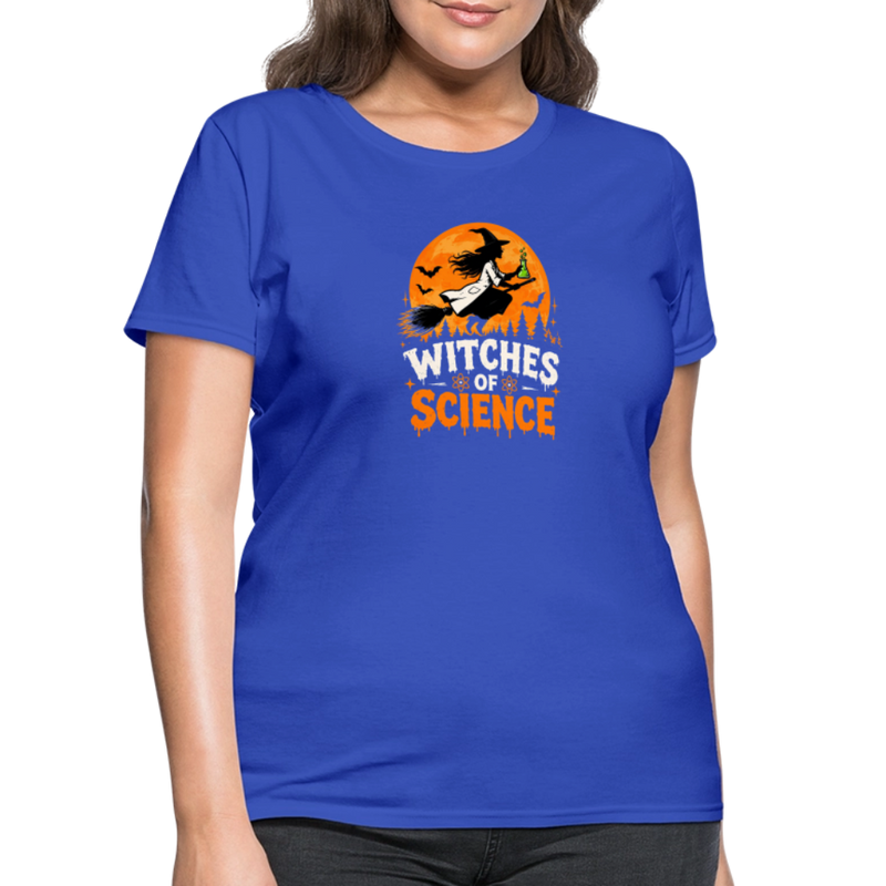 Witches of Science Halloween Women's T-Shirt - royal blue