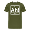"Ah! The Element of Surprise" Science T-Shirt – Funny Chemistry Shirt Inspired by Project Hail Mary - Men's Premium T-Shirt - olive green