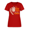 Dead Tired But Still Curios Halloween Women's T-Shirt - red