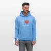 "I Love My Lab" - Men's Hoodie - carolina blue