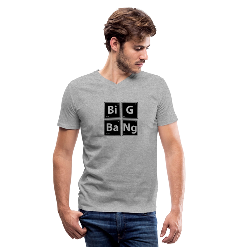 Men's V-Neck T-Shirt - heather gray