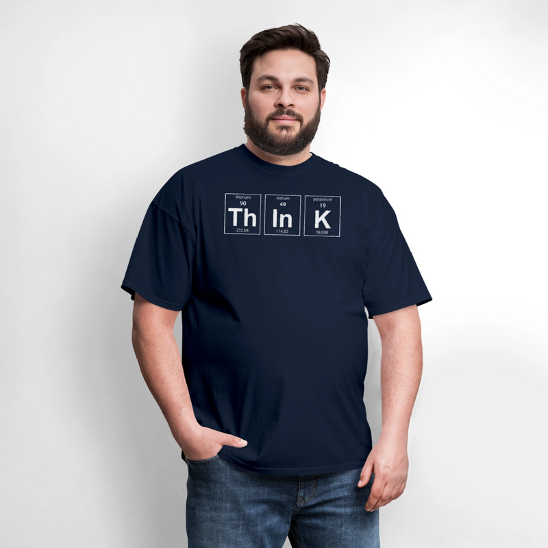"Think" - Men's T-Shirt | GILDAN 5000 - navy