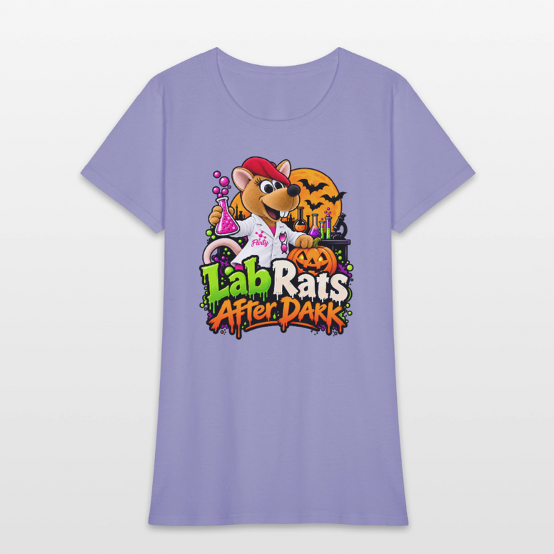 Flirty Lab Rats after Dark - Halloween Women's T-Shirt - lavender