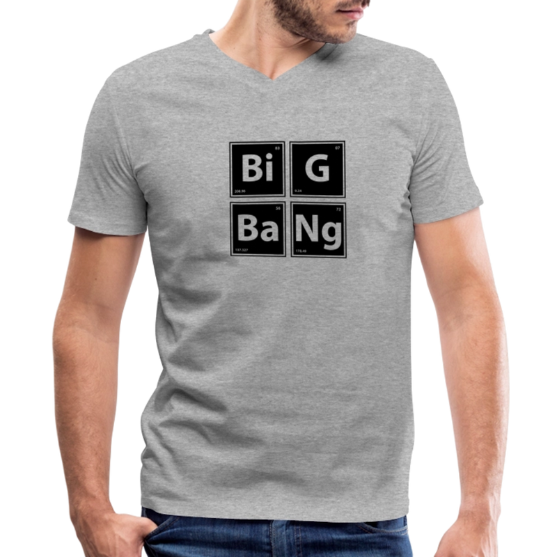 Men's V-Neck T-Shirt - heather gray