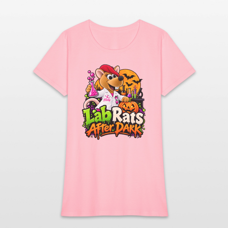 Flirty Lab Rats after Dark - Halloween Women's T-Shirt - pink