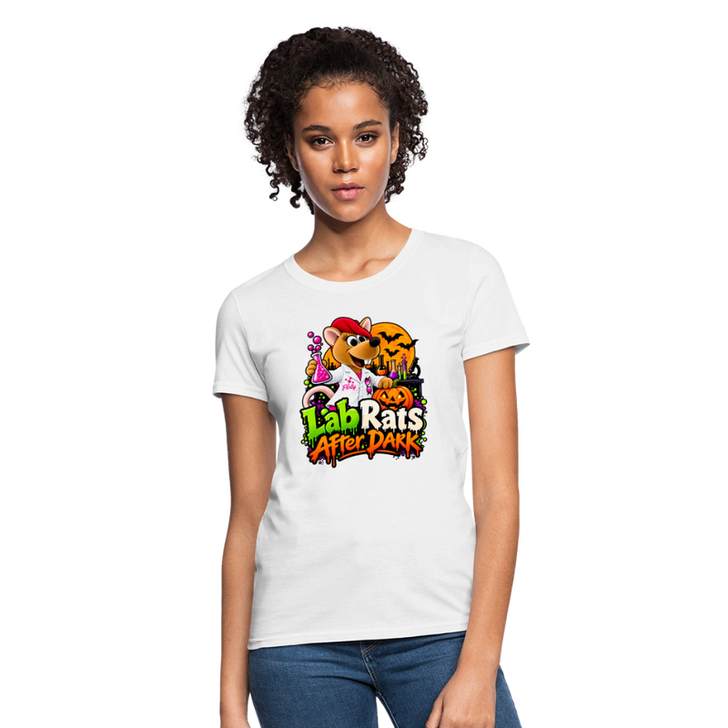 Flirty Lab Rats after Dark - Halloween Women's T-Shirt - white