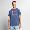 "I Love My Lab" - Men's Premium T-Shirt - stone blue 