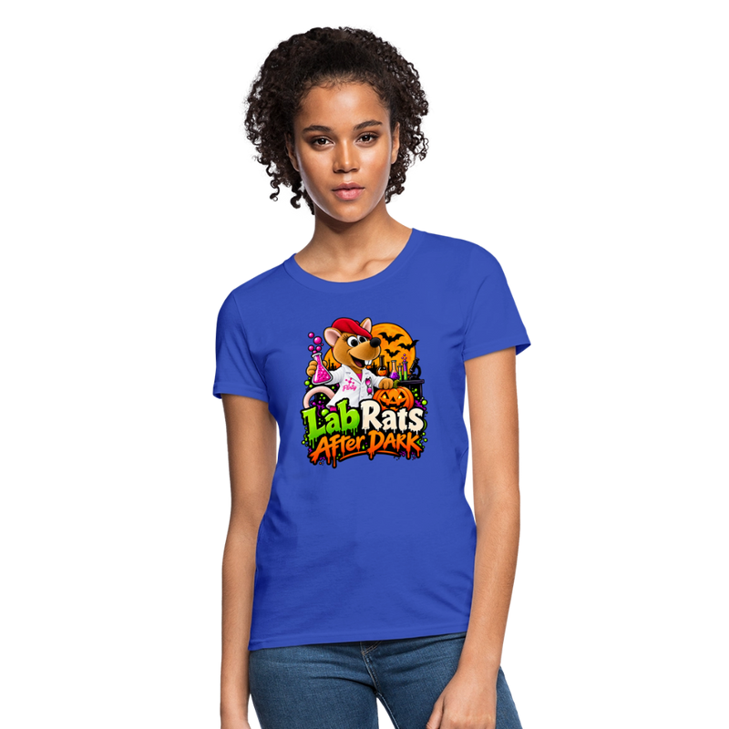 Flirty Lab Rats after Dark - Halloween Women's T-Shirt - royal blue