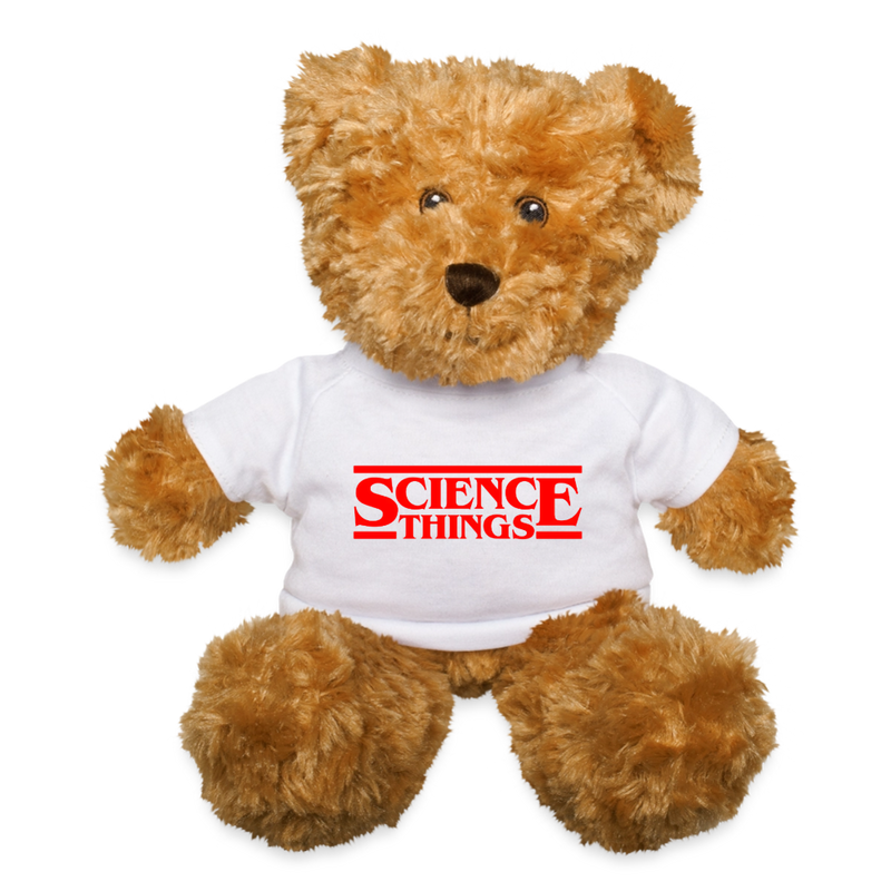 Science Things Halloween Teddy Bear - white