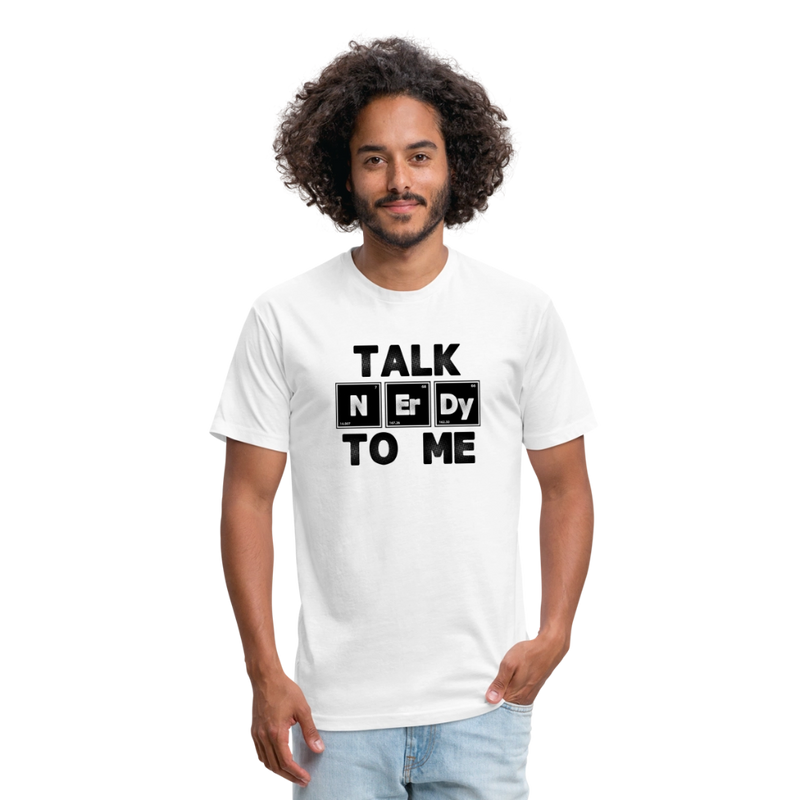 Fitted Cotton/Poly T-Shirt by Next Level - white
