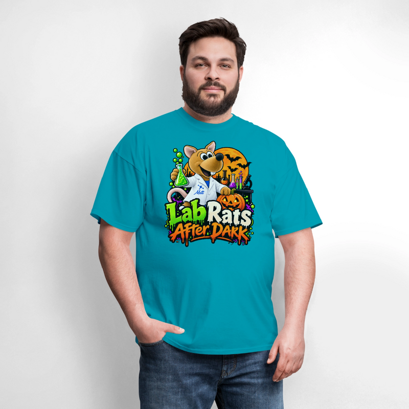 Matt - Lab Rats after Dark - Halloween Men's T-Shirt - turquoise