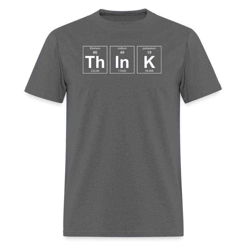 "Think" - Men's T-Shirt | GILDAN 5000 - charcoal